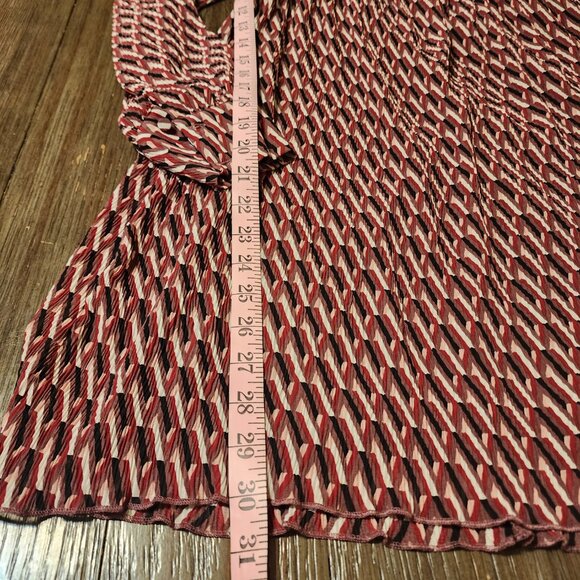 WAYF Geometric Textured Minidress NWT Red Med - Picture 3 of 11